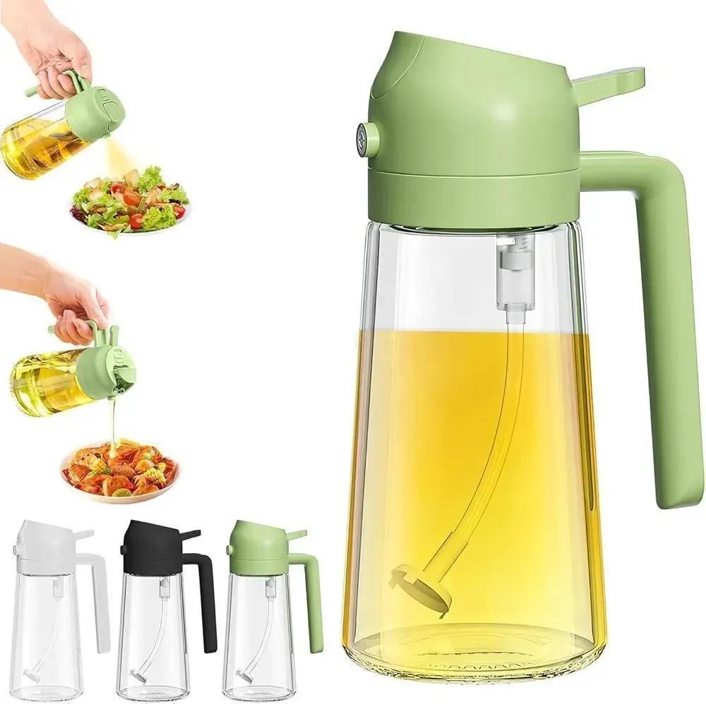 Premium Glass Oil Dispenser Bottle – Leak-Proof Kitchen Oil & Vinegar Pourer