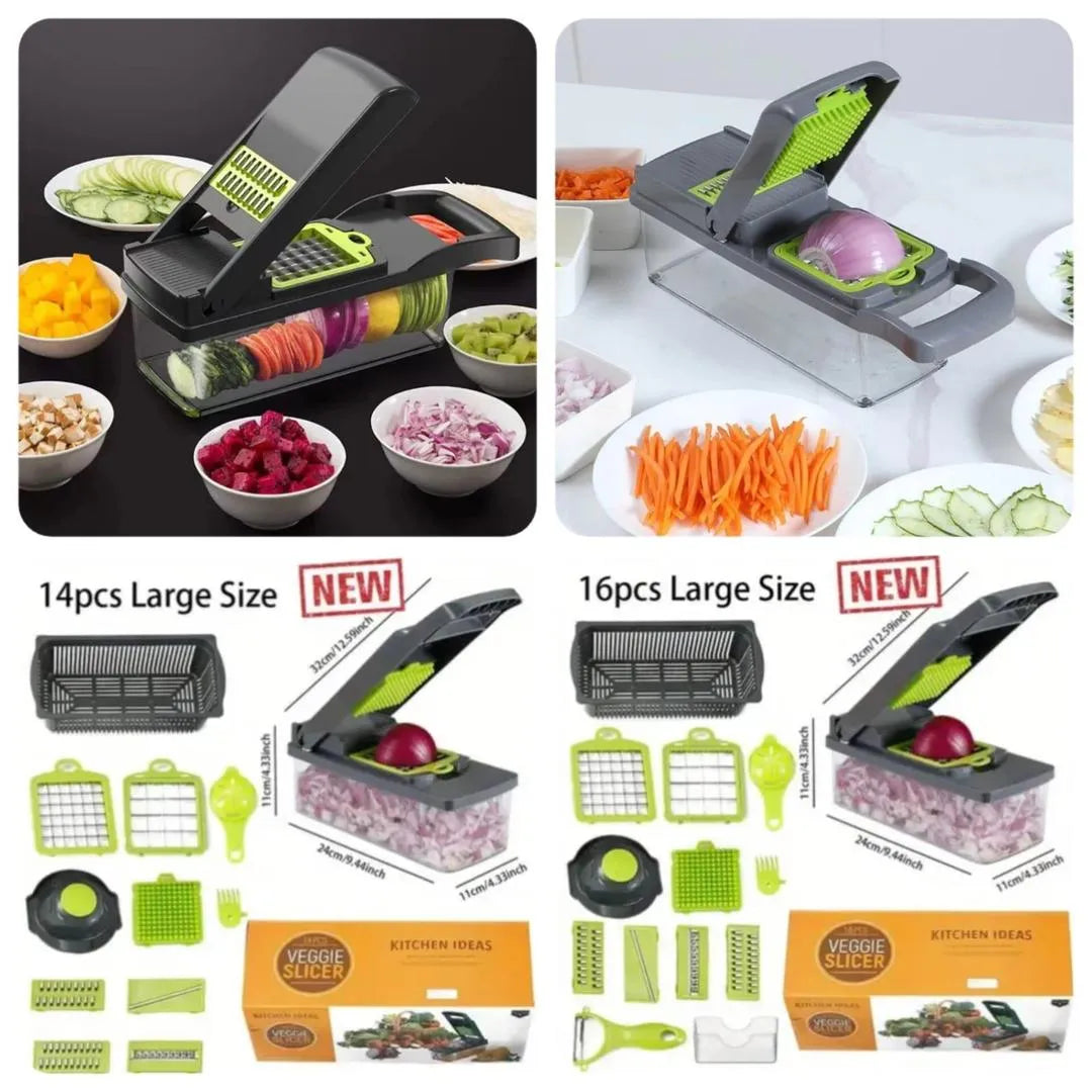 16-in-1 Multi-Functional Vegetable Chopper & Food Cutter