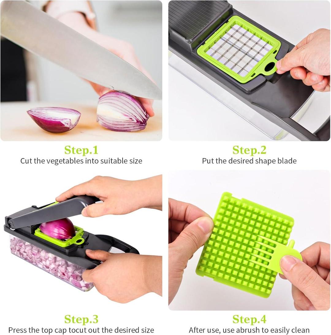 16-in-1 Multi-Functional Vegetable Chopper & Food Cutter