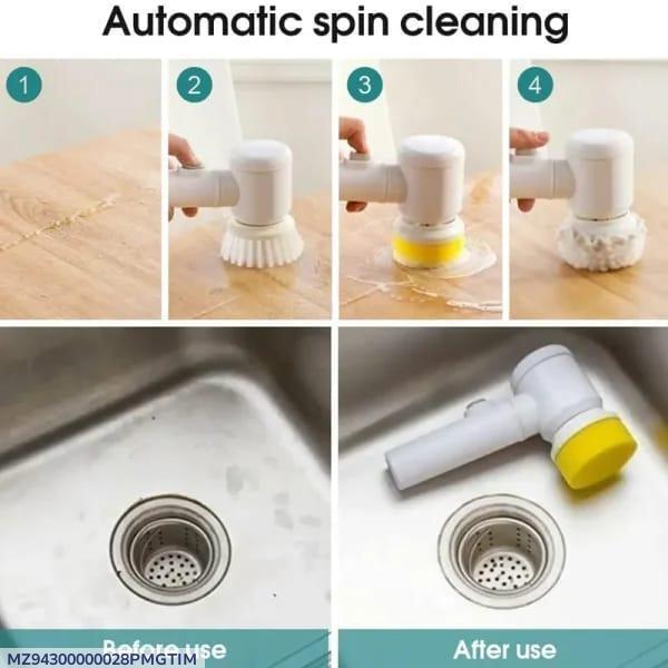 Battery-Free Wall-Mounted Cleaning Brush