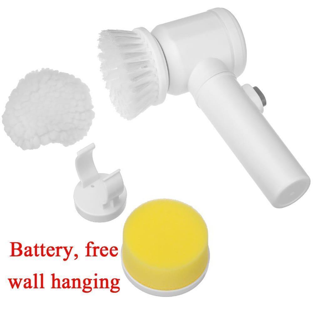 Battery-Free Wall-Mounted Cleaning Brush