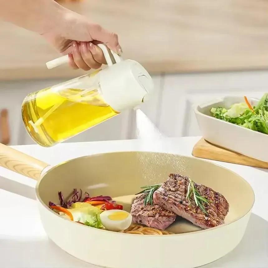 Premium Glass Oil Dispenser Bottle – Leak-Proof Kitchen Oil & Vinegar Pourer