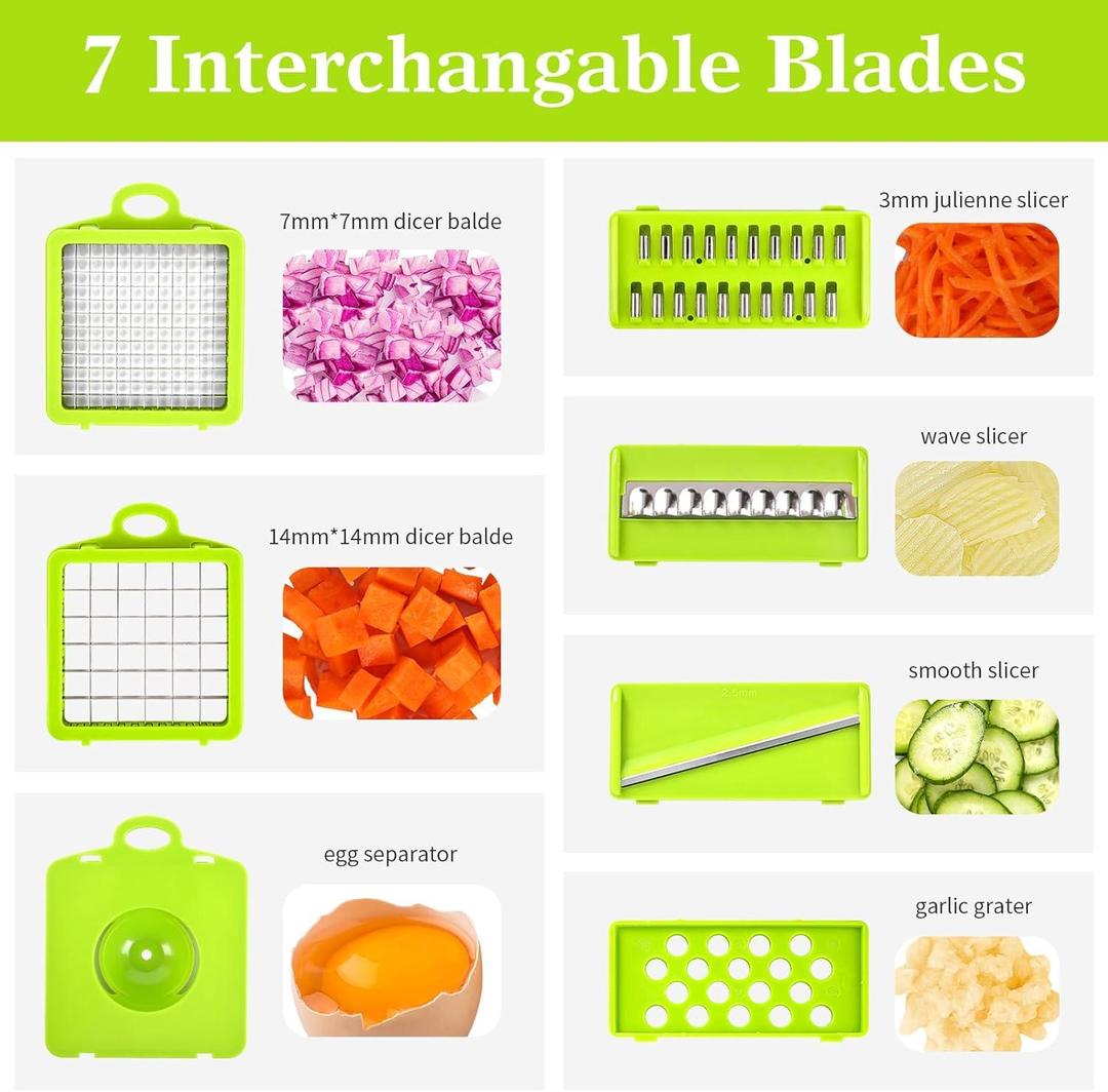 16-in-1 Multi-Functional Vegetable Chopper & Food Cutter